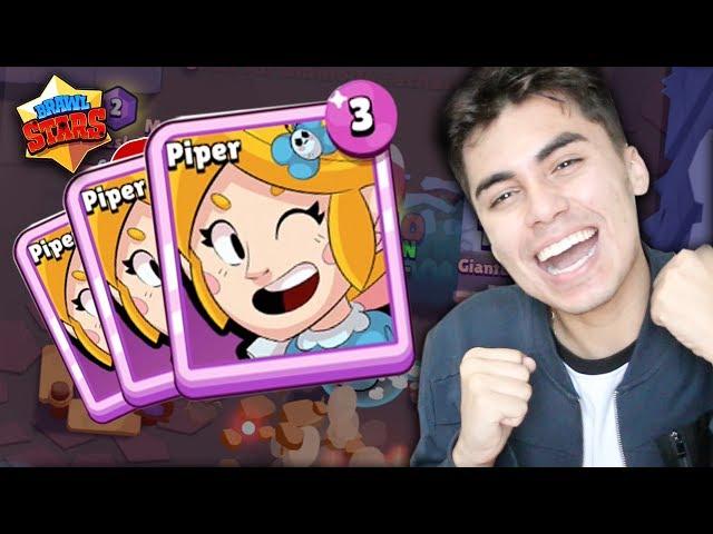 LIBEREI A NOVA CARTA EPICA PIPER NO BRAWL STARS