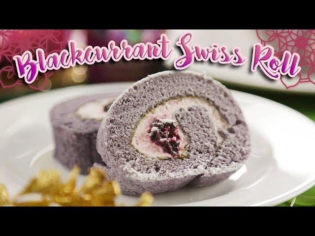 How To Make Blackcurrant Swiss Roll (With Ribena) | Share Food Singapore