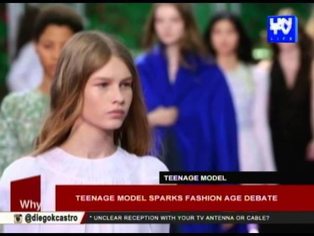 Teenage model sparks fashion age debate