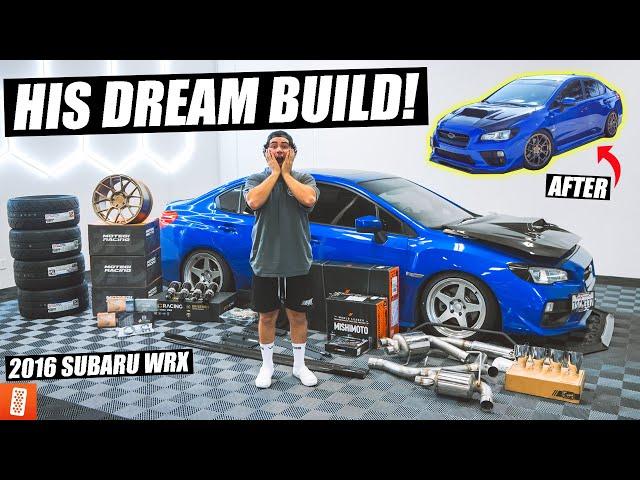 Surprising our EMPLOYEE with his DREAM CAR BUILD! (Full Transformation): Subaru WRX (2016)