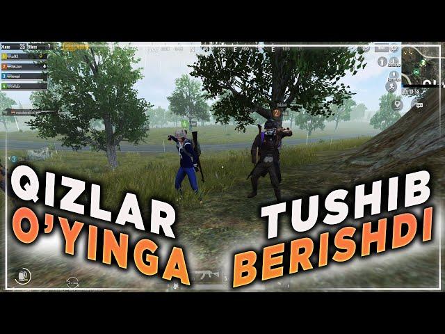 QIZLAR O'YINGA TUSHIB BERISHDI | PUBG MOBILE | O'ZBEKCHA LETSPLAY