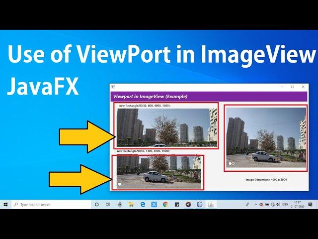 Using Viewport method to Display selected portion of Image in ImageView in JavaFX