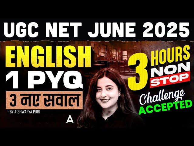 UGC NET English Literature | UGC NET English PYQ's 3 Hours Non Stop Marathon By Aishwarya Ma'am