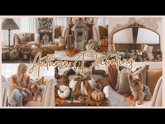 COZY FALL DECOR | 2024 FALL DECORATING IDEAS | PART 1  DECORATE WITH ME | FALL FAIRYTALE THEME