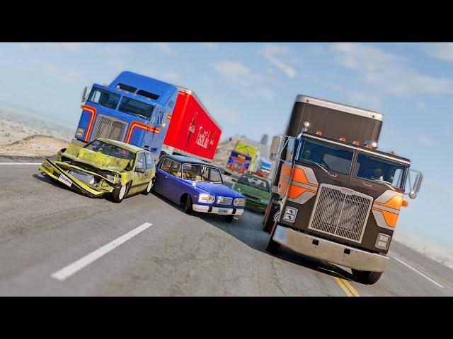 BeamNG Drive - Trucker Rampage (Road Rage)