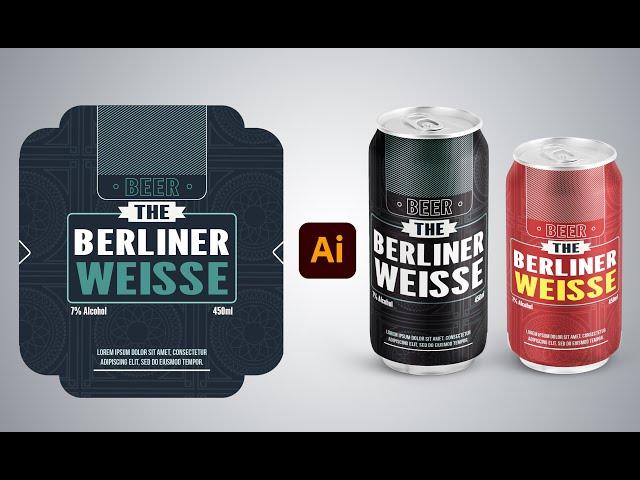 Product Packaging & Label Design - Adobe Illustrator | BID IT Lab | #illustrator #tutorial #adobe