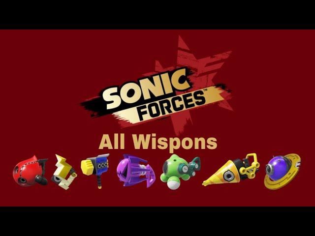 SONIC FORCES All Wispons