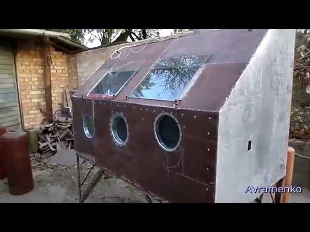 камера пескоструйная часть №3 Homemade Sandblast Cabinet