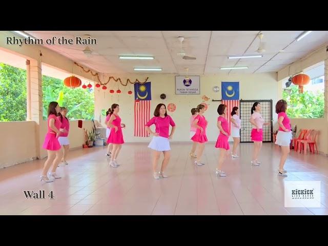 Rhythm of the Rain - Kickick Line Dance