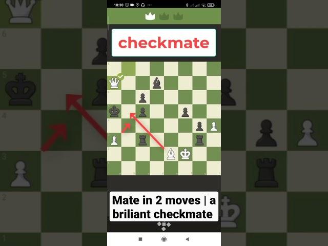 a beautiful checkmate in two moves #italiangambit Chessmaster