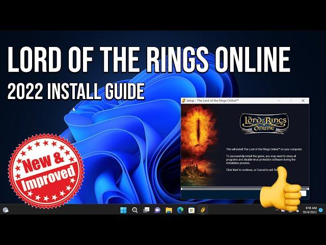 Lord of the Rings Online - Ultimate Install Guide for 2022