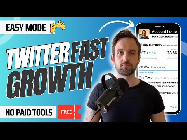 Twitter Marketing 2024: How to Grow on Twitter Fast (NO PAID TOOLS)