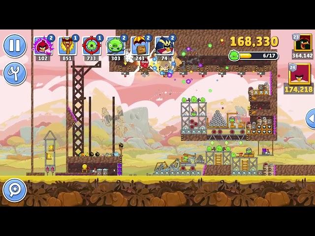 Angry Birds Friends Level 2 Tournament 1457 three stars NO POWER-UP walkthrough 2024-10-07