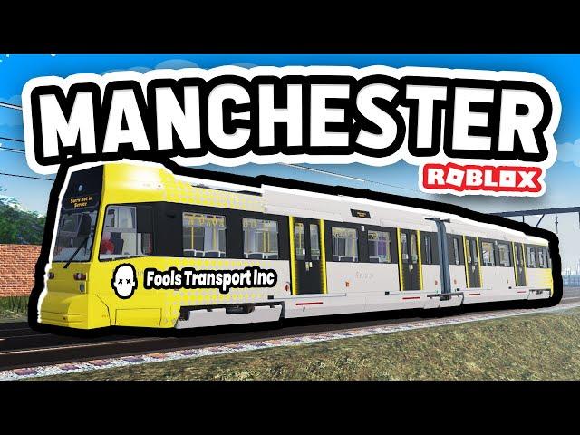 Building a TRAM COMPANY in The City of MANCHESTER in Roblox