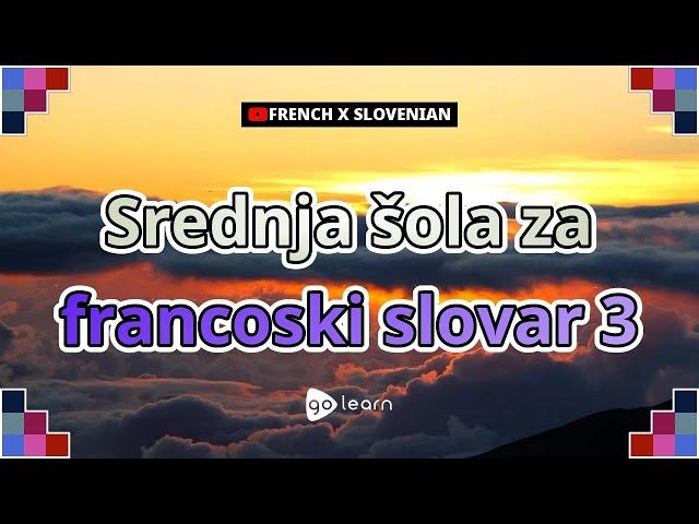 Srednja šola za francoski slovar 3 |Golearn