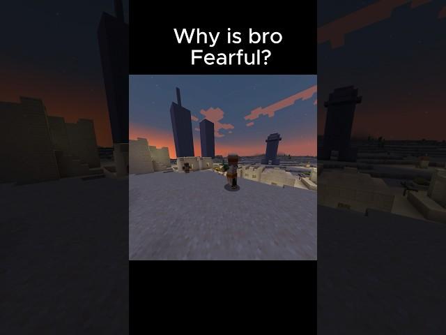 Why is bro in Fear  #minecraft #minecraftshorts
