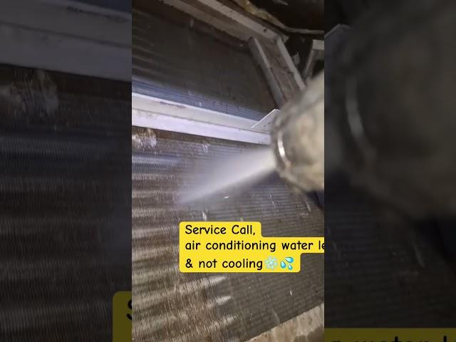Cause of air conditioning water Leakage #dirty #accleaning #acrepair #actechnician