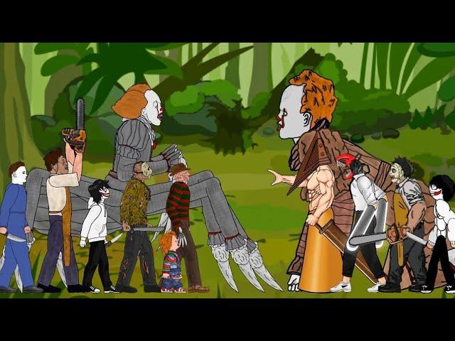 Chainsaw Man, Pyramid Head, Leatherface, Jeff, Pennywise vs Jason, Freddy, Michael, Chucky & More