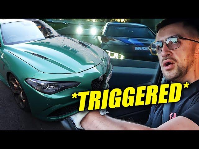 Paparazzi Upset Me in Alfa Romeo Giulia QV // Nürburgring