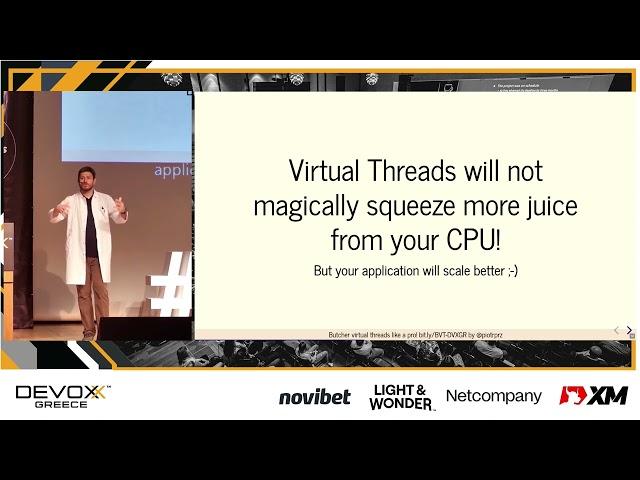 Devoxx Greece 2024 - Butcher Virtual Threads like a pro! by PIOTR PRZYBYL