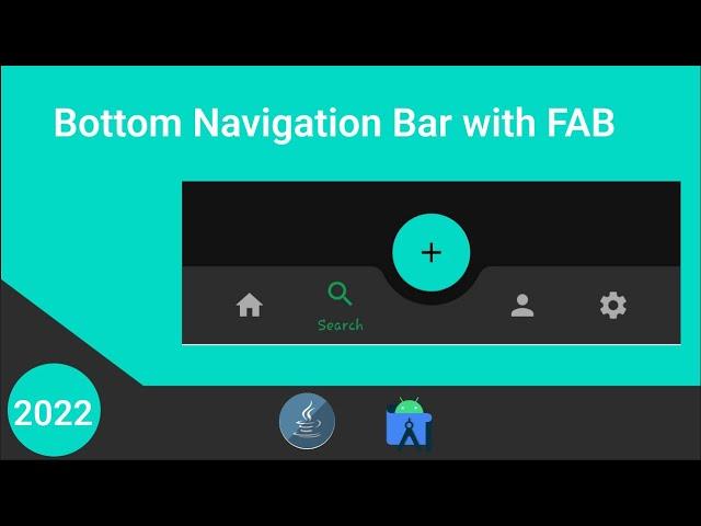 How To Make A Bottom Navigation Bar With A Floating Action Button - Android Studio Tutorial.