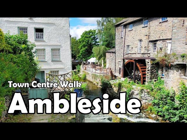 Ambleside, Lake District【4K】| Town Centre Walk 2021