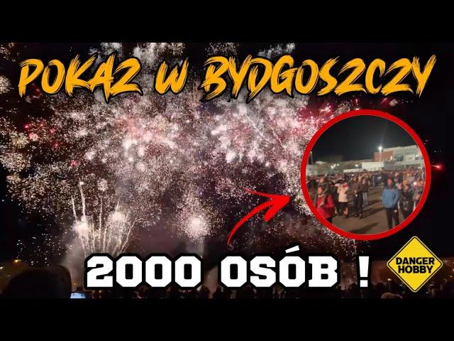 AMATORSKI POKAZ FAJERWERKÓW W BYDGOSZCZY, KTÓRY PRZYCIĄGNĄŁ 2 TYSIĄCE OSÓB! 