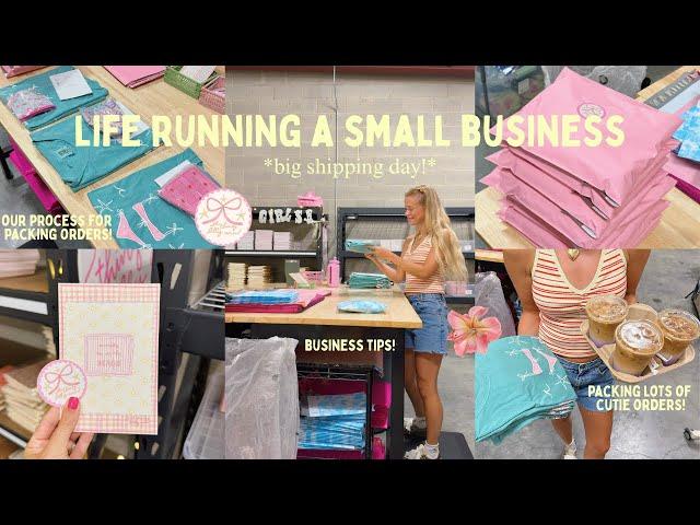LIFE RUNNING A SMALL BUSINESS VLOG! shipping orders, our process, and tips!
