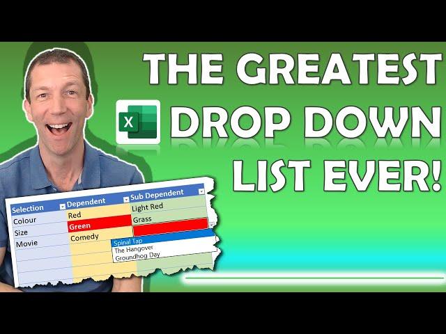 The EASIEST Excel multiple level drop down list you've ever seen! It’s multi row too!