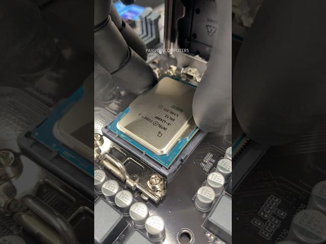 ASMR CPU installation intel i5 12400F #shorts