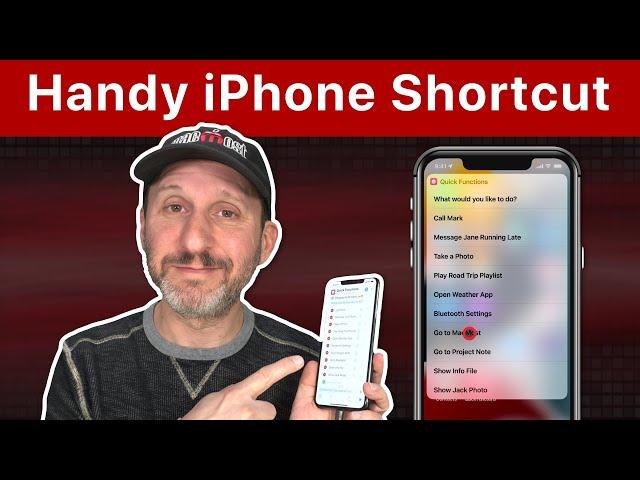 Building a Handy Shortcut For Easy Access To iPhone Functions