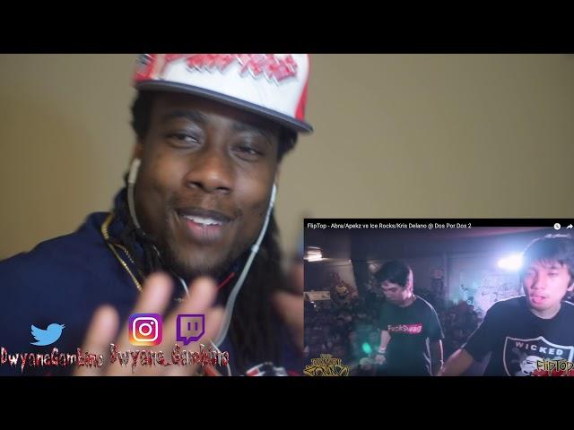 FlipTop- Abra Apekz vs Ice Rocks Kris Delano @ Dos Por Dos 2 RAP BATTLE REACTION