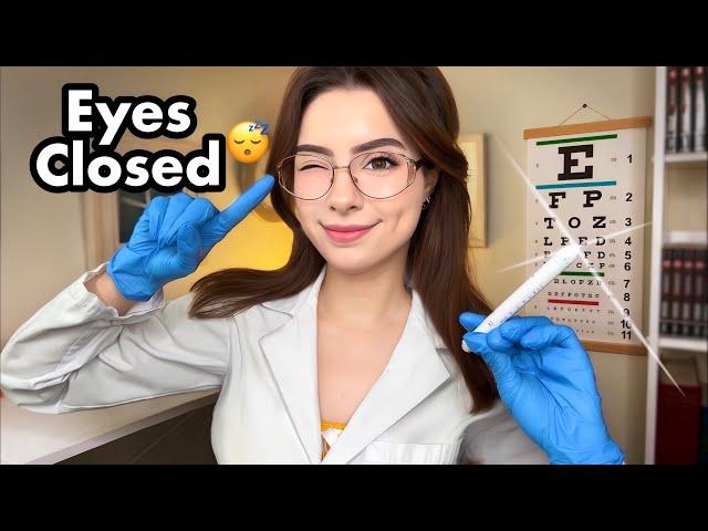ASMR Cranial Nerve Exam but EYES CLOSED  Medical Roleplay for Sleep