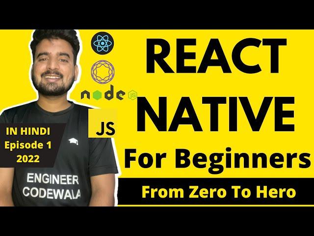 React Native For Beginners - Episode 1/4  | From Zero to Hero 