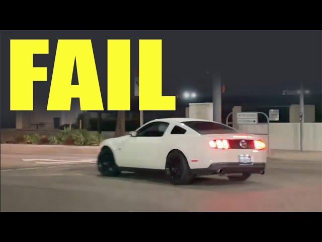 How Not To Leave a Car Meet! Fails & Cops.