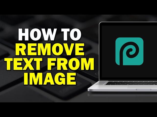 How To Remove Text From Image In Photopea (Quick Tutorial)​