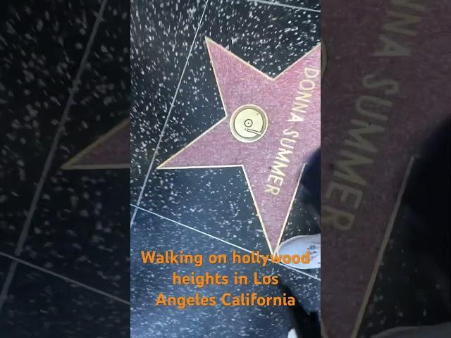 Walking on Hollywood Heights in Los Angeles California