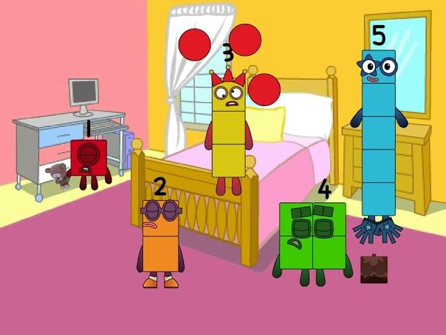 Numberblock Band but with their favorite items