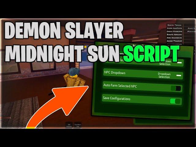 Roblox Demon Slayer: Midnight Sun Script Auto Farm Kill Aura Infinite Yen PASTEBIN 2023