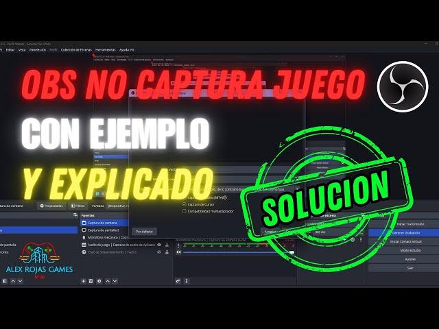 SOLUCION: OBS NO CAPTURA JUEGO | COMO SOLUCIONAR LA PANTALLA NEGRA EN OBS 2024