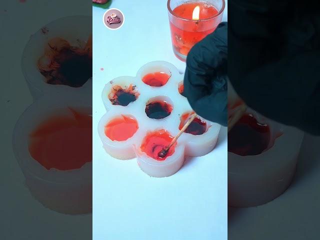 Red rose bouquet candle️ !! #pyar #diy #candlemaking #baaticandles #trendingshorts #trendingnow