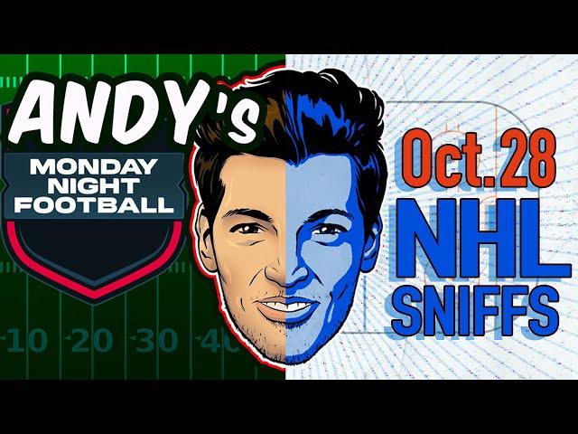 Andy's Best NFL + NHL Sniffs, Picks & Pirate Parlays 10/28/24 | MNF Giants-Steelers