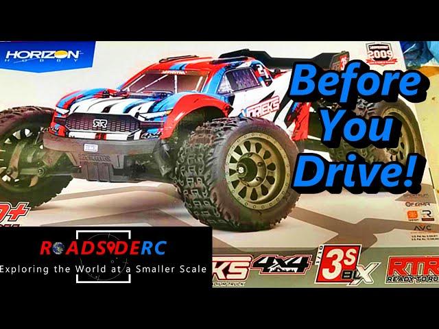 DO THIS FIRST! 6 things before you drive the Arrma Vorteks4x4 BLX!