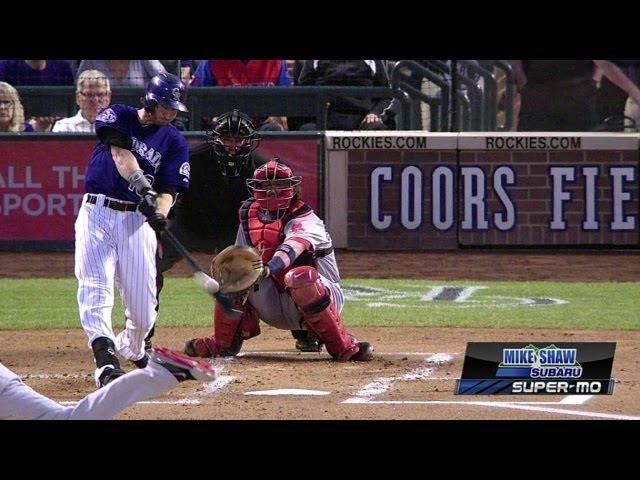 BOS@COL: Blackmon drills leadoff homer to put Rox up