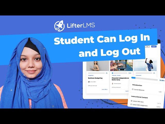 How a Student Can Log In and Log Out in LifterLMS