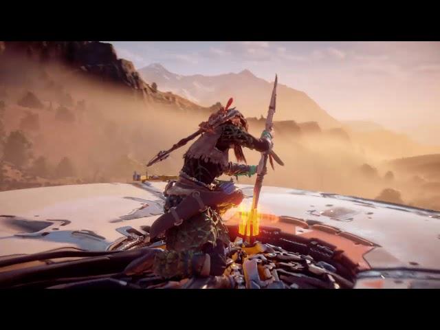 Horizon Zero Dawn - Медные Глубины: Запрыгнуть на спину длинношея