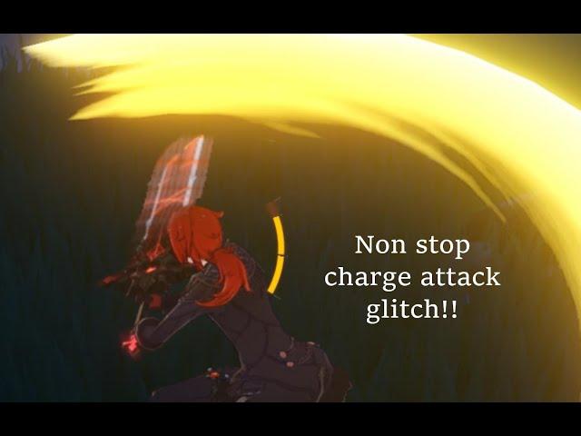 Non Stop Charge Attack glitch for claymore users! (Genshin Impact)