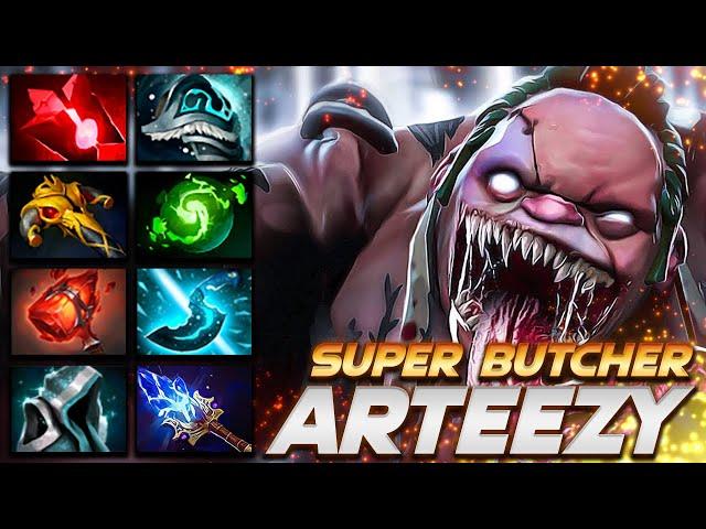 Arteezy Pudge Super Butcher - Dota 2 Pro Gameplay [Watch & Learn]