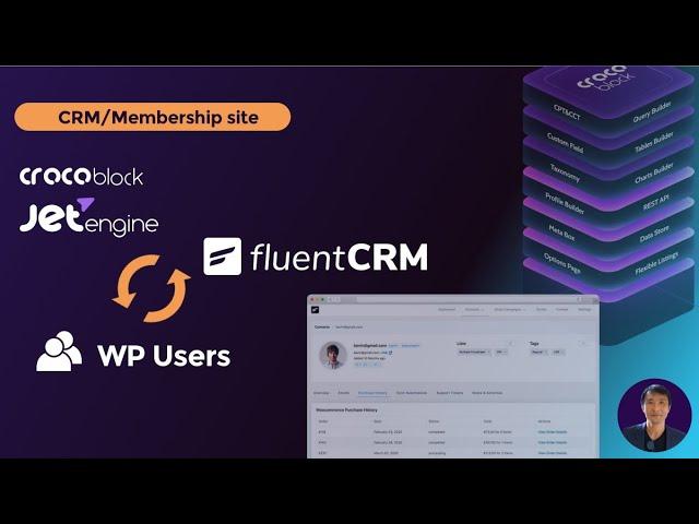 Seamless Sync: Fluent CRM, JetEngine, & WordPress Users Integration | No API required