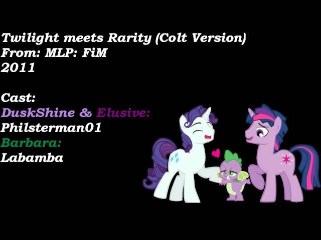Mirror: Twilight Sparkle Meets Rarity (Colt Version)